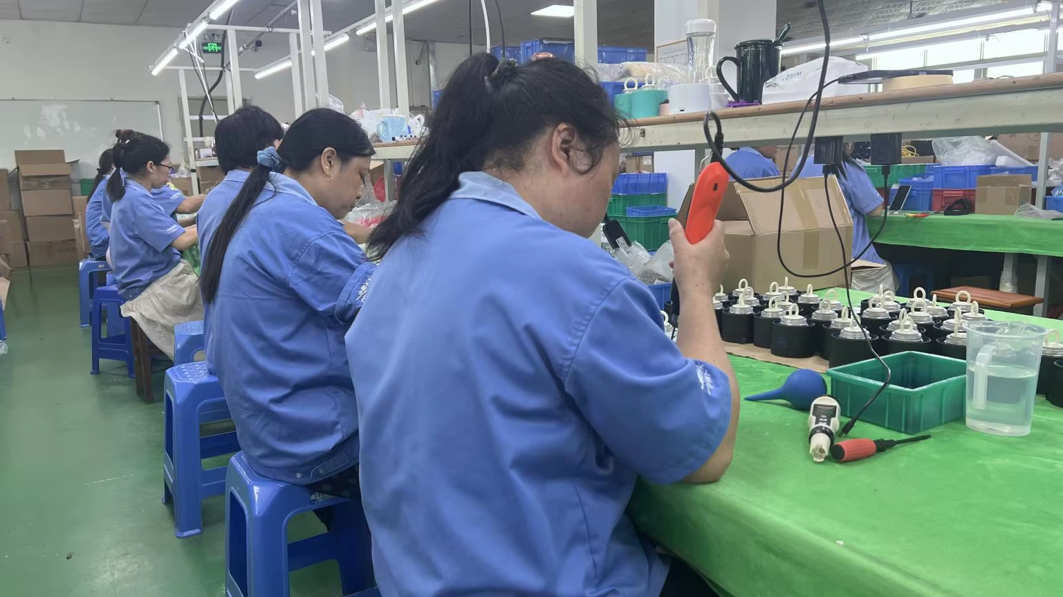 Incoming materials inspection and component organization